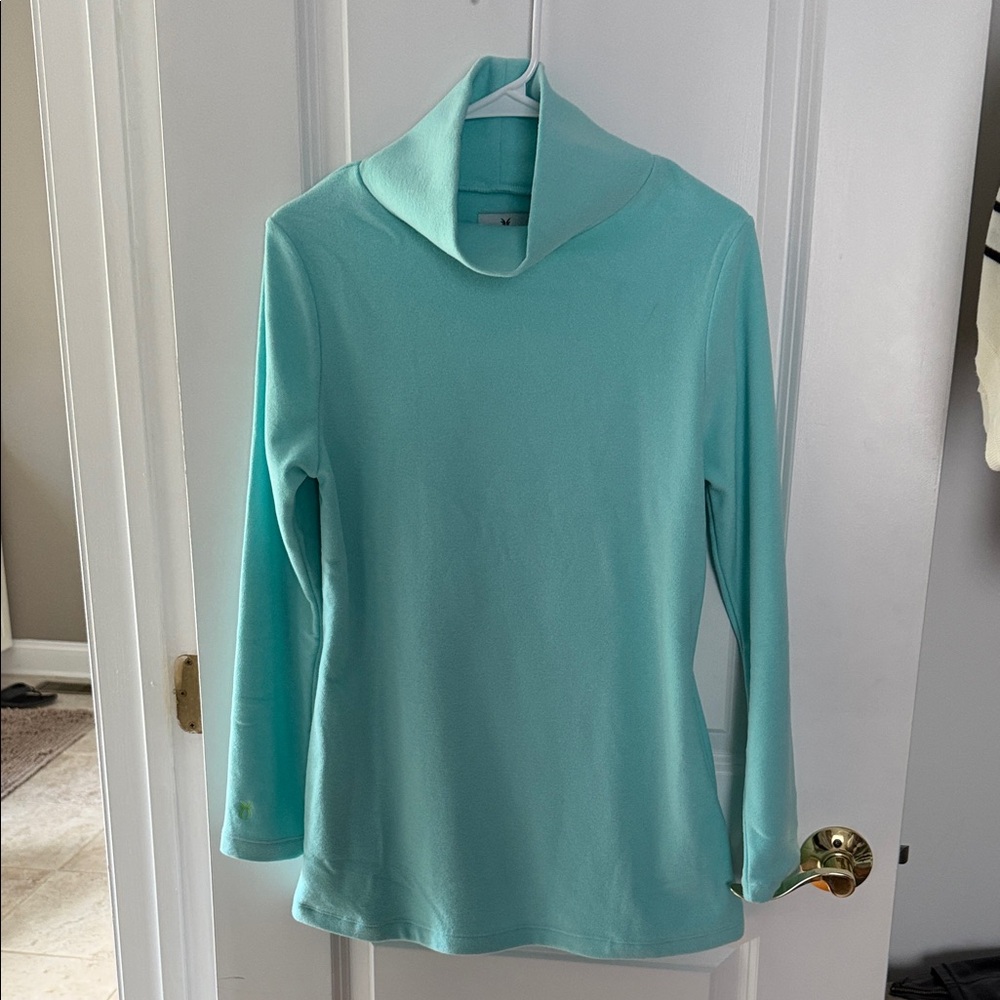 NWOT sea foam colored Dudley Stephens top